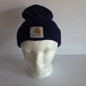 Carhartt Navy Blue Beanie Hat